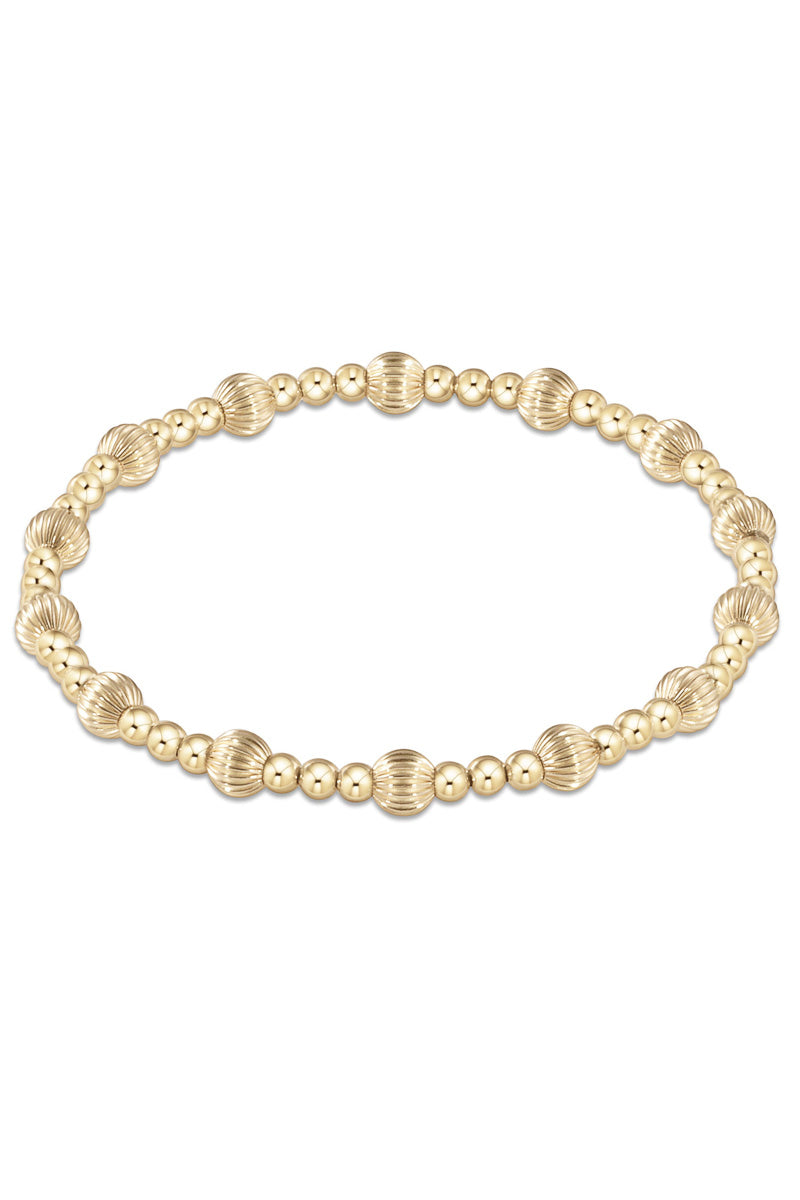 enewton Harmony Sincerity Pattern 5mm Bead Bracelet Gold