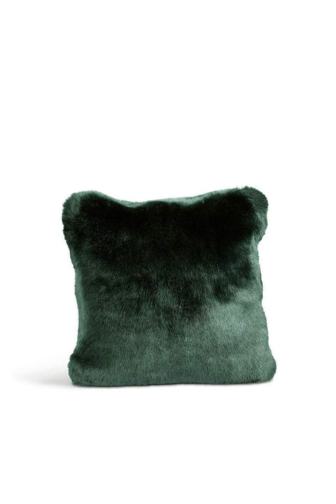 Couture Mink Pillow 18" Emerald