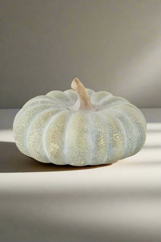 Jade with Gold Highlights Terracotta Pumpkin 3"