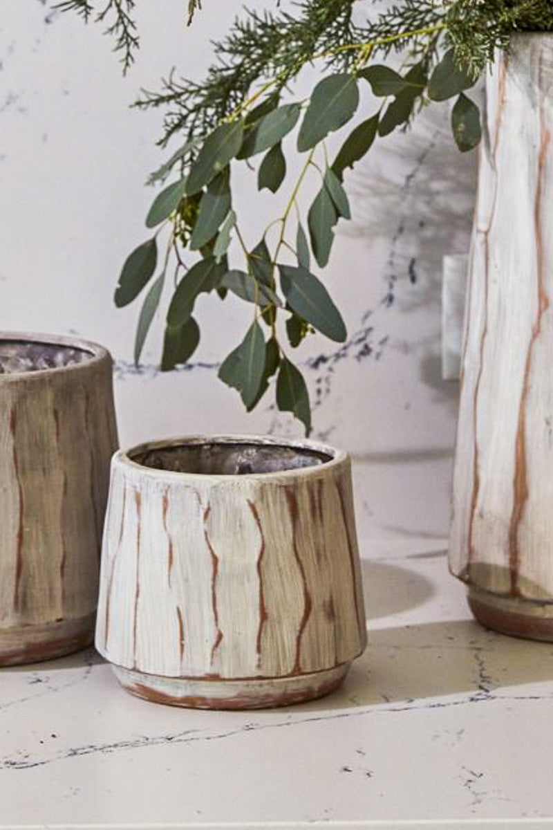 Forest Bark Pot 6"x 5.25"