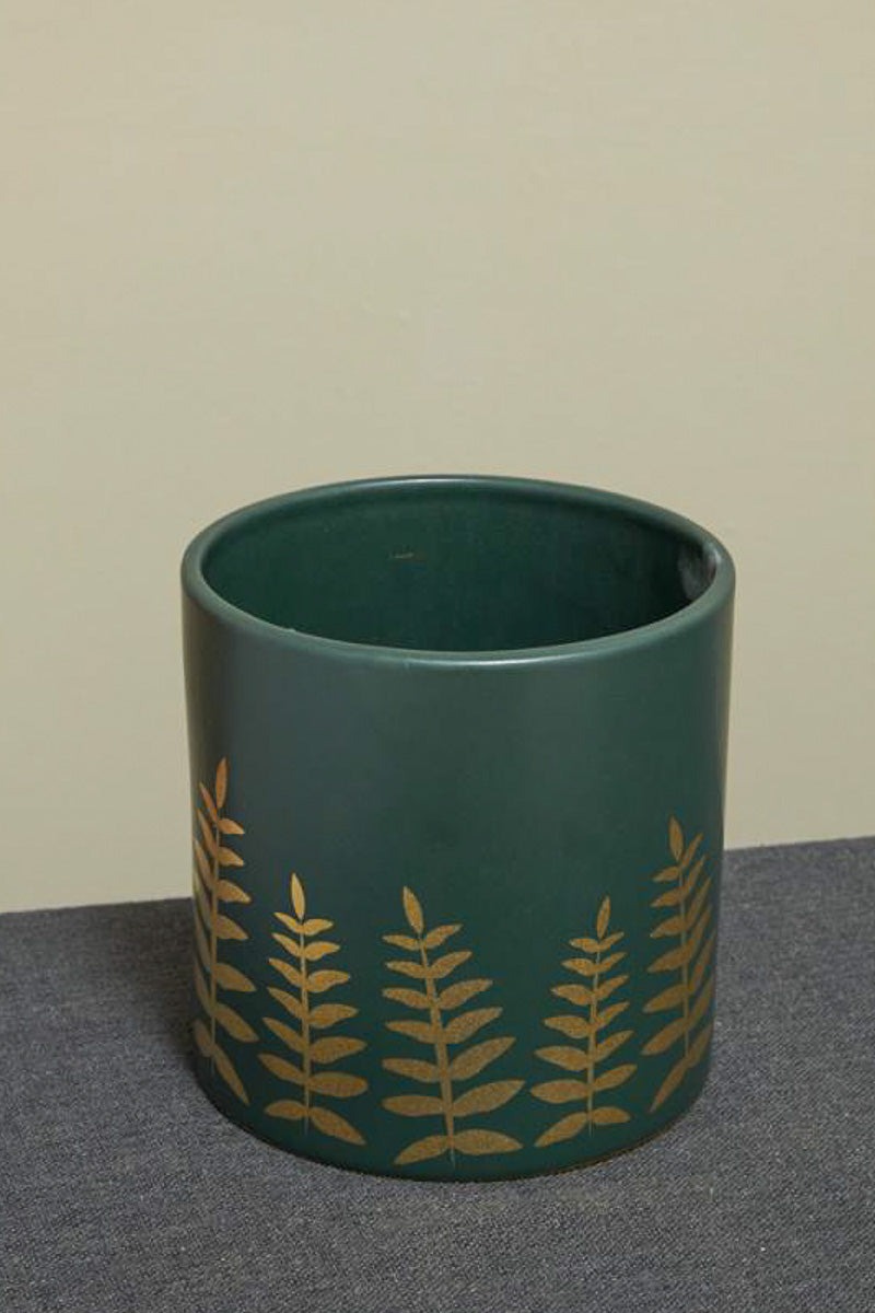 Midwinter Fern Pot 6.5" Green
