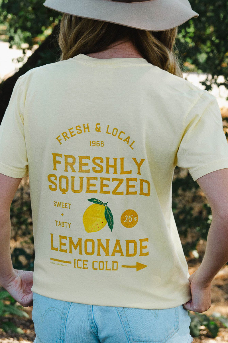 Lemon Farmers Market Tee Large Butter
