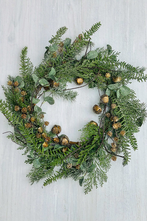 Pine, Bell Eucalyptus Wreath 22"