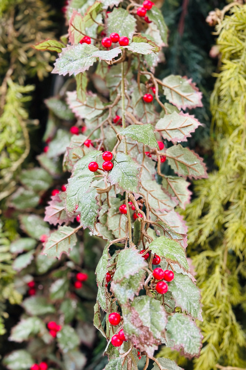 Holly Berry Garland 6'
