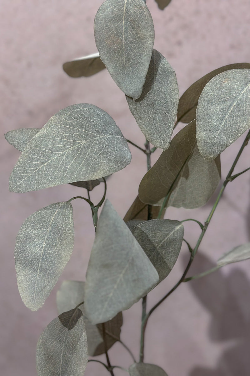 Eucalyptus Leaf Silk Spray 35" Green/Gray