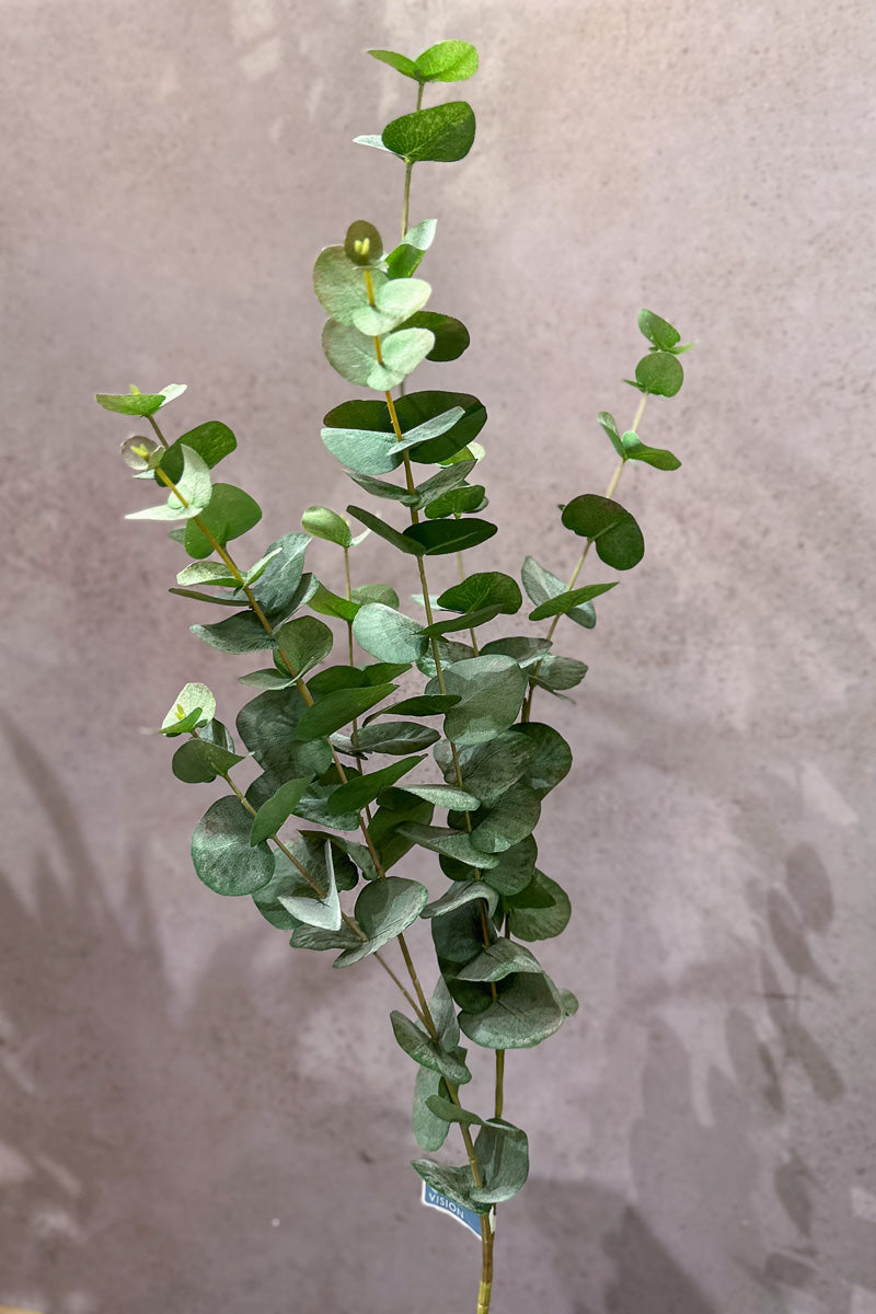 Faux Eucalyptus Leaf Spray 40" Green Gray