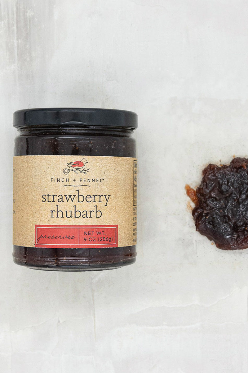 Finch + Fennel Strawberry Rhubarb Preserves