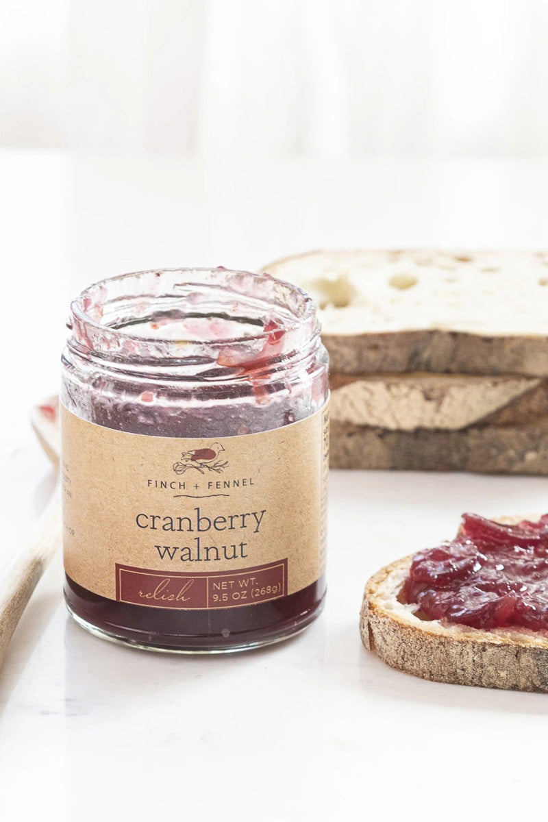 Finch + Fennel Cranberry Walnut Relish 10 oz