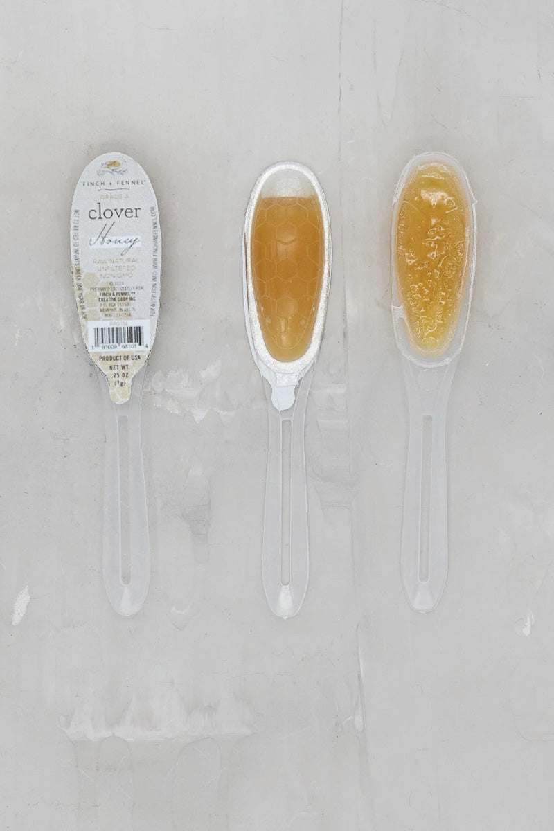 Finch + Fennel Clover Honey Filled Single Use Spoon