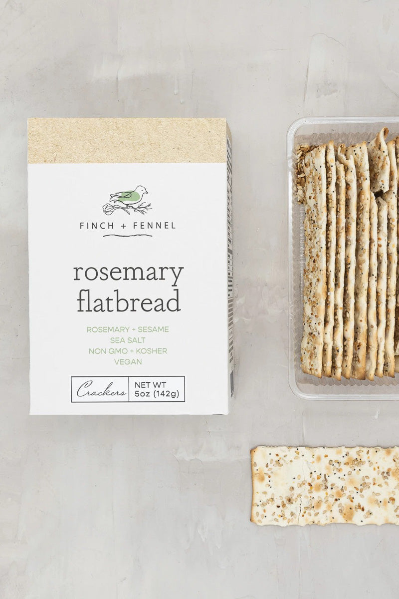 Finch + Fennel Rosemary Flatbread Crackers 5oz