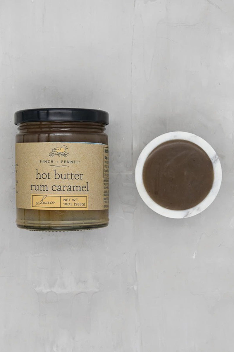 Finch + Fennel Hot Butter Rum Caramel Sauce 10oz