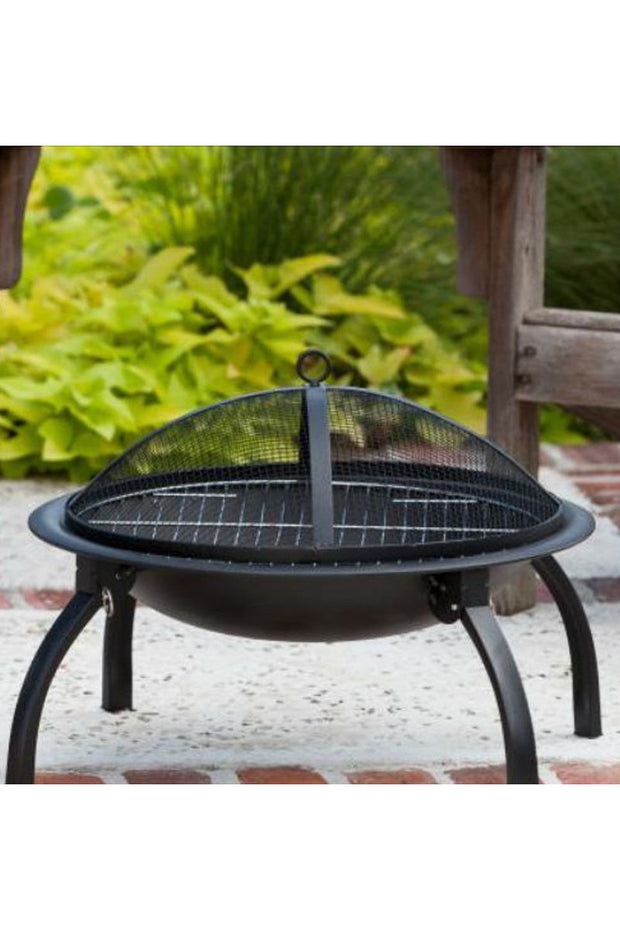 FIRE PIT, COLLAPSIBLE W/SCREEN