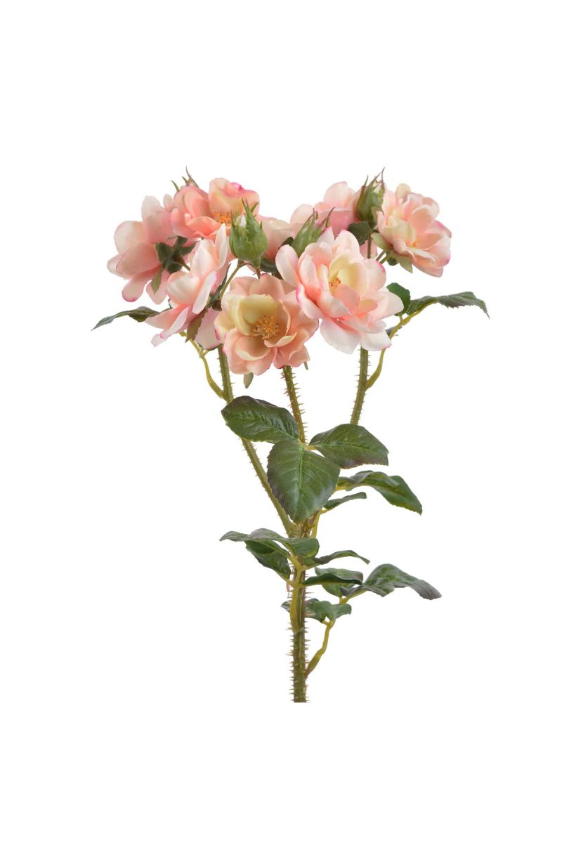 Faux Trailing Rose Spray 23" Peach