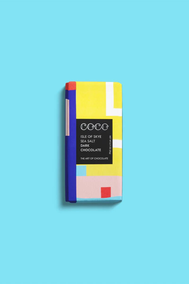 COCO Chocolatier Isle of Skye Sea Salt Dark Mini Chocolate Bar