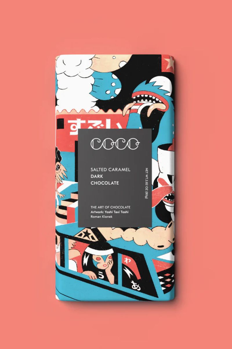 COCO Chocolatier Salted Caramel Dark Chocolate Bar