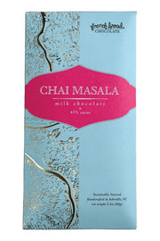 French Broad Chocolates Chai Masala 45% - 60g Milk Chocolate Bar