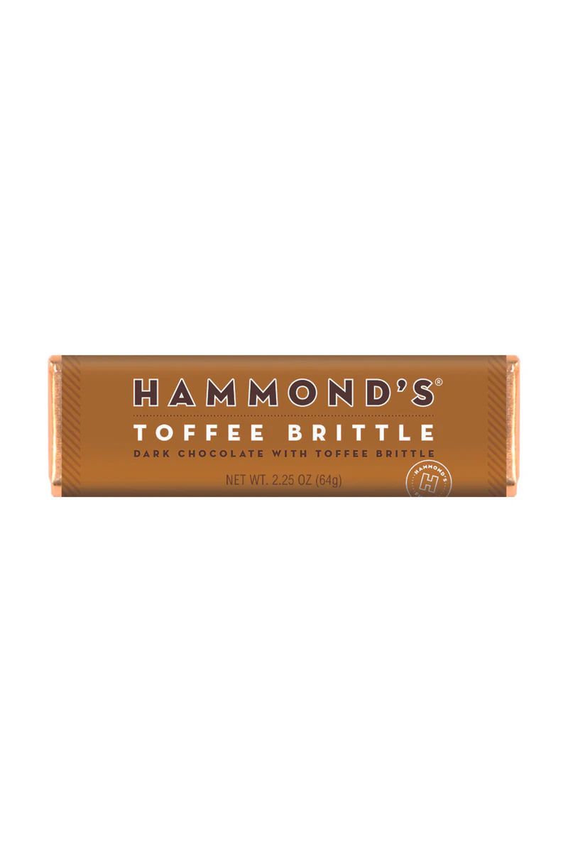 Hammond's Toffee Brittle Dark Chocolate Bar
