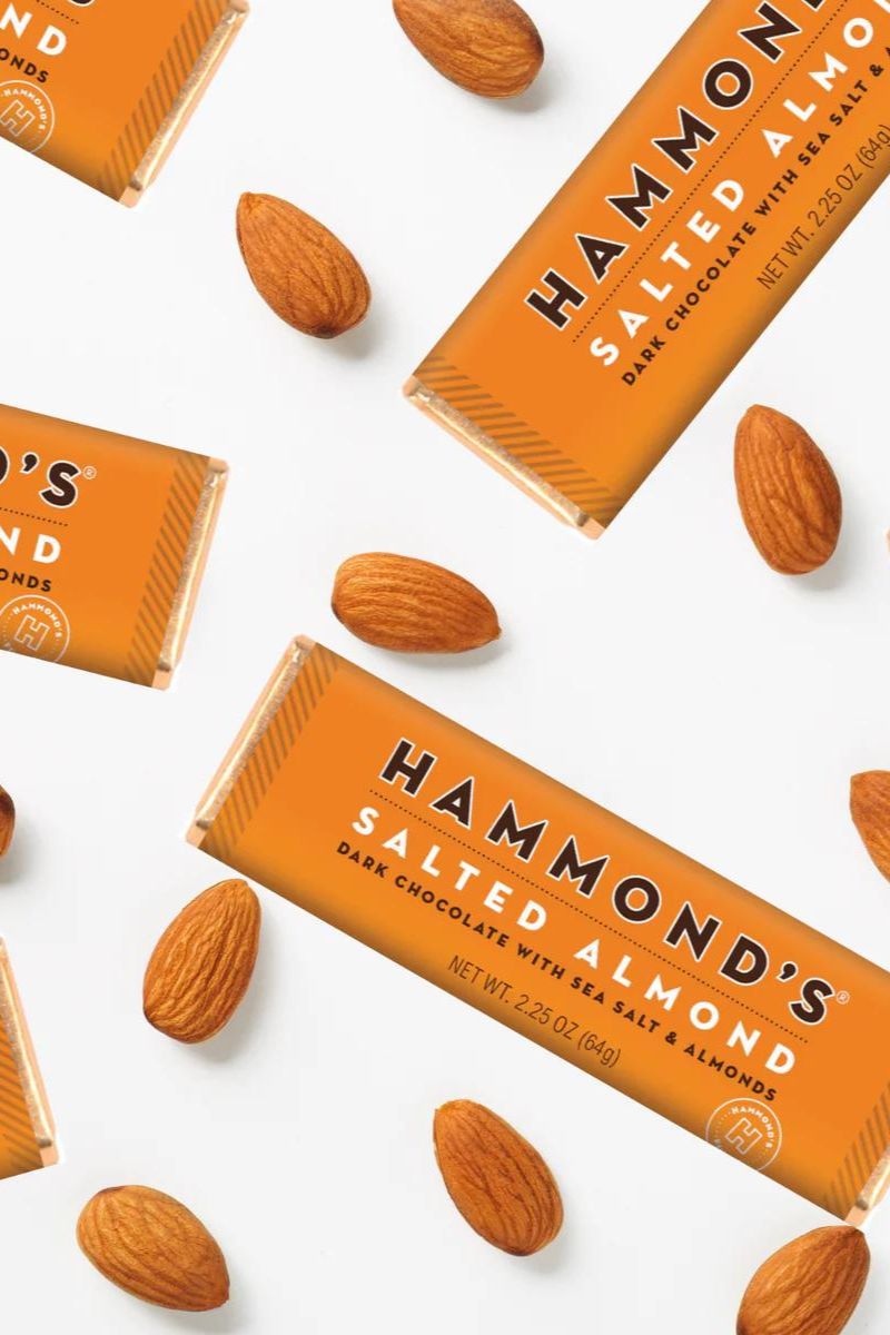 Hammond's Salted Almond Dark Chocolate Bar