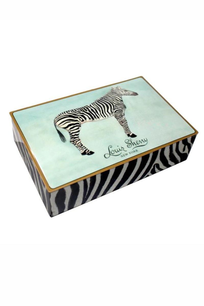 Louis Sherry 12-Piece Chocolate Tin Mary Maguire Zebra