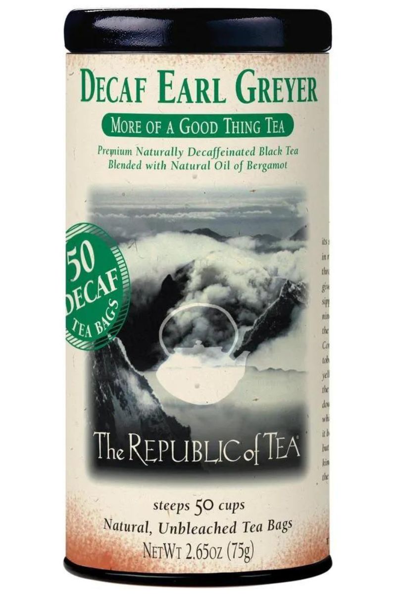 Republic of Tea DECAF Earl Greyer Black Tea Bags