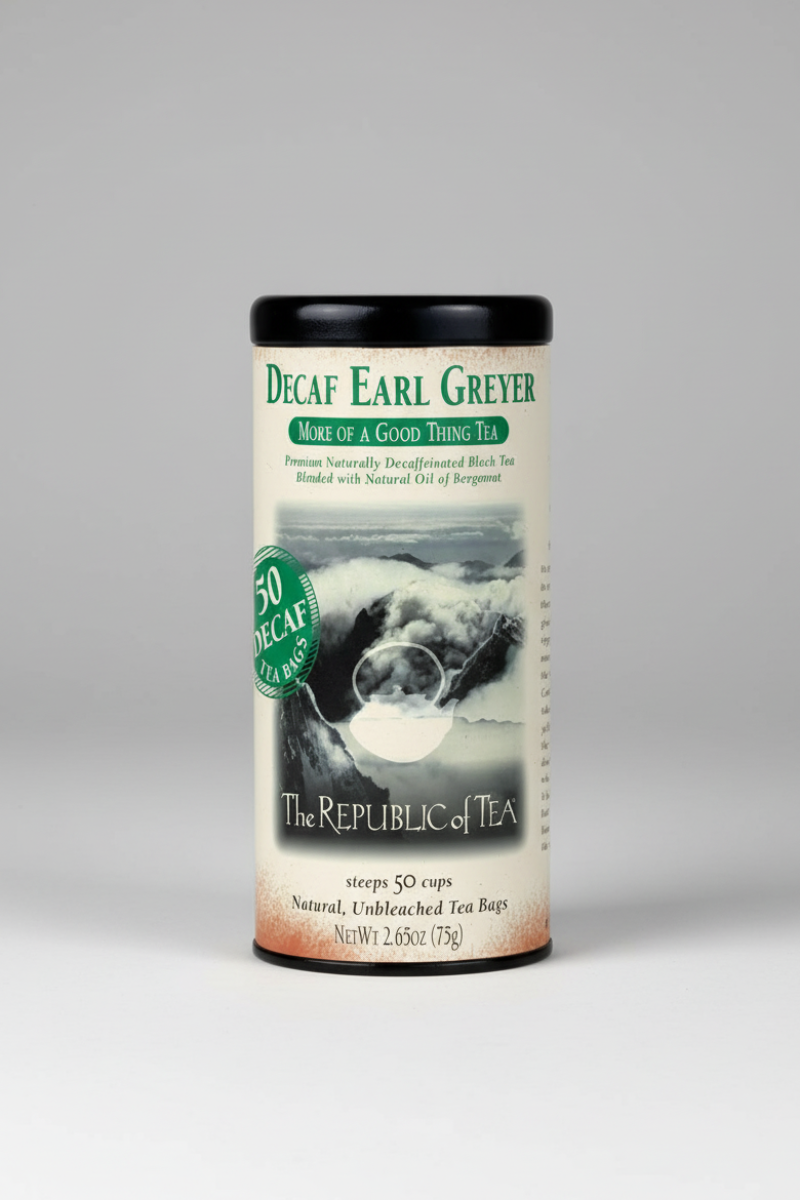 Republic of Tea DECAF Earl Greyer Black Tea Bags