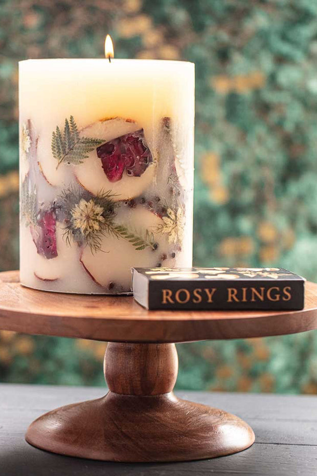 Rosy Rings Botanical Candle Spicy Apple Round Small