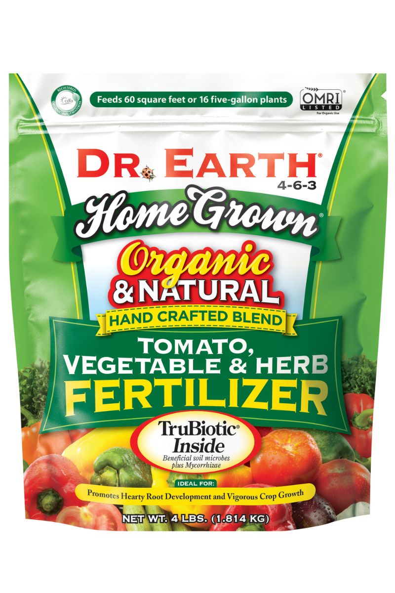 Dr. Earth Organic and Natural Home Grown Tomato, Vegetable & Herb 4-6-3 Fertilizer 4 lb
