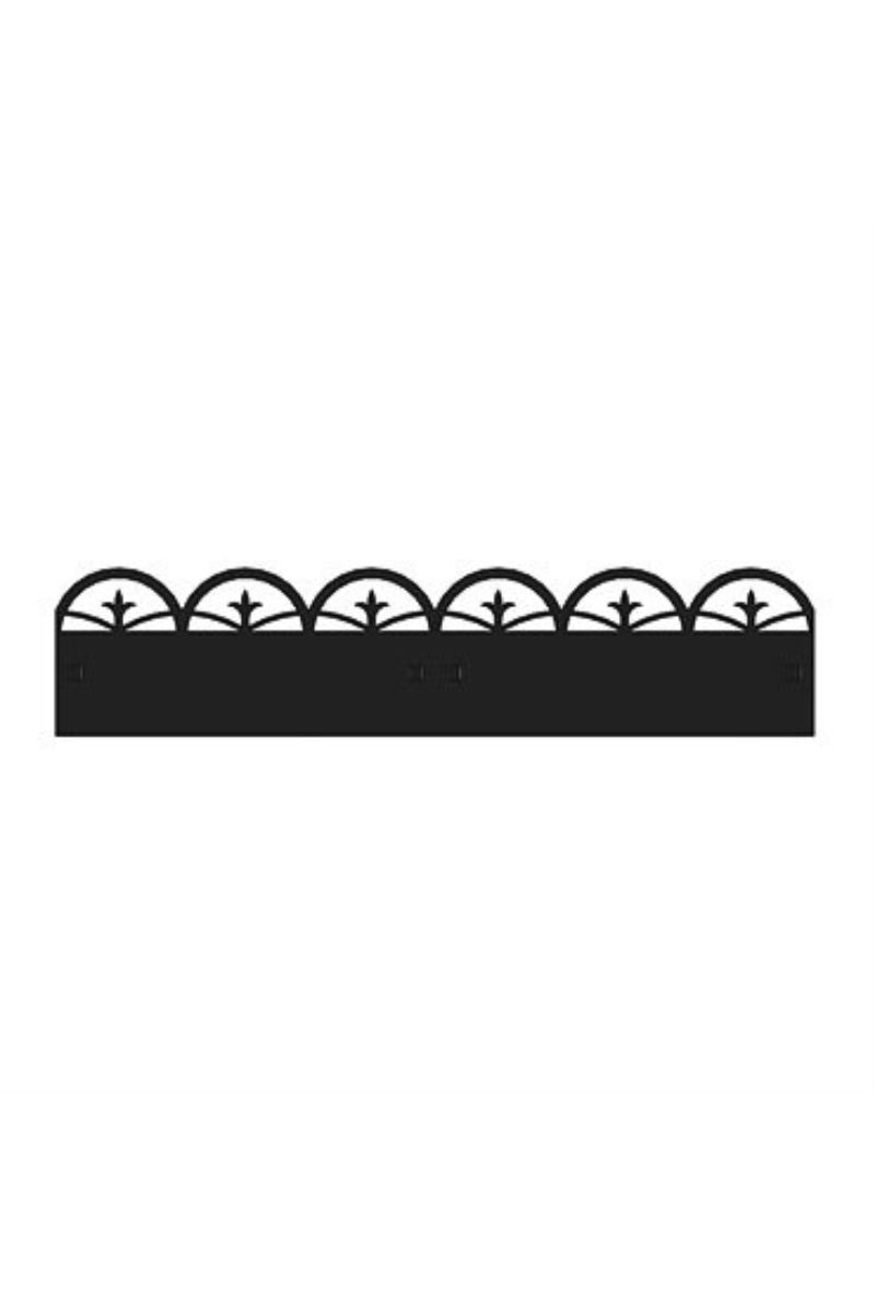 Landscape Edging Arched 36" Black