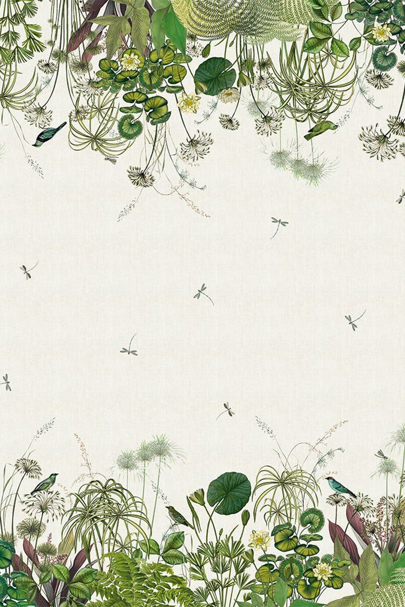 Garnier-Thiebaut Nenuphars Tablecloth 61"x61" Parchemin