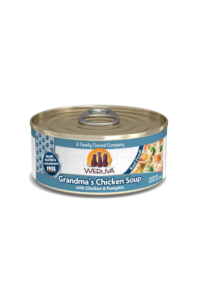 Weruva Classic Grandma's Chicken Soup with Chicken & Pumpkin Canned Cat Food 5.5 oz