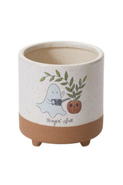 Optimistic Ghost Footed Pot 5.5"X 5"