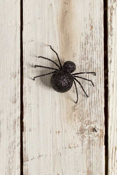 Bethany Lowe | Glittered Spider | Black
