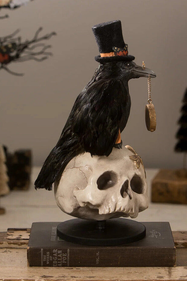 Bethany Lowe | Midnight Crow On Skull