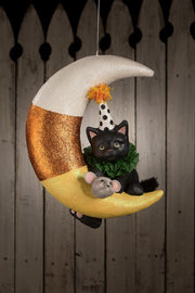 PARTY KITTY ON CANDY CORN MOON