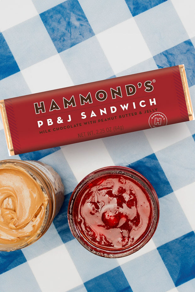Hammond's PB & J Sandwich Milk Chocolate Bar