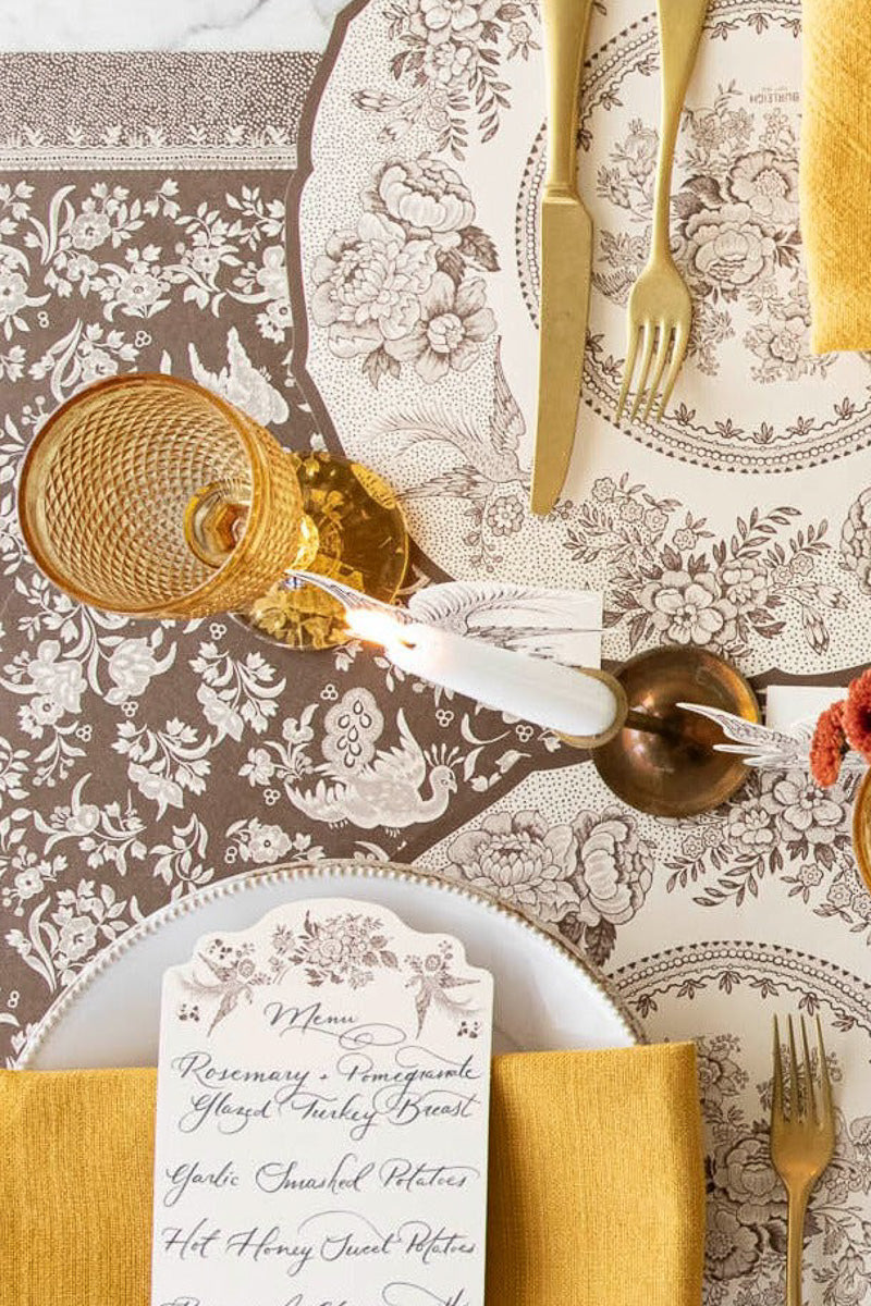 Hester & Cook Brown Regal Peacock Runner