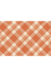 Hester & Cook Orange Plaid Placemat