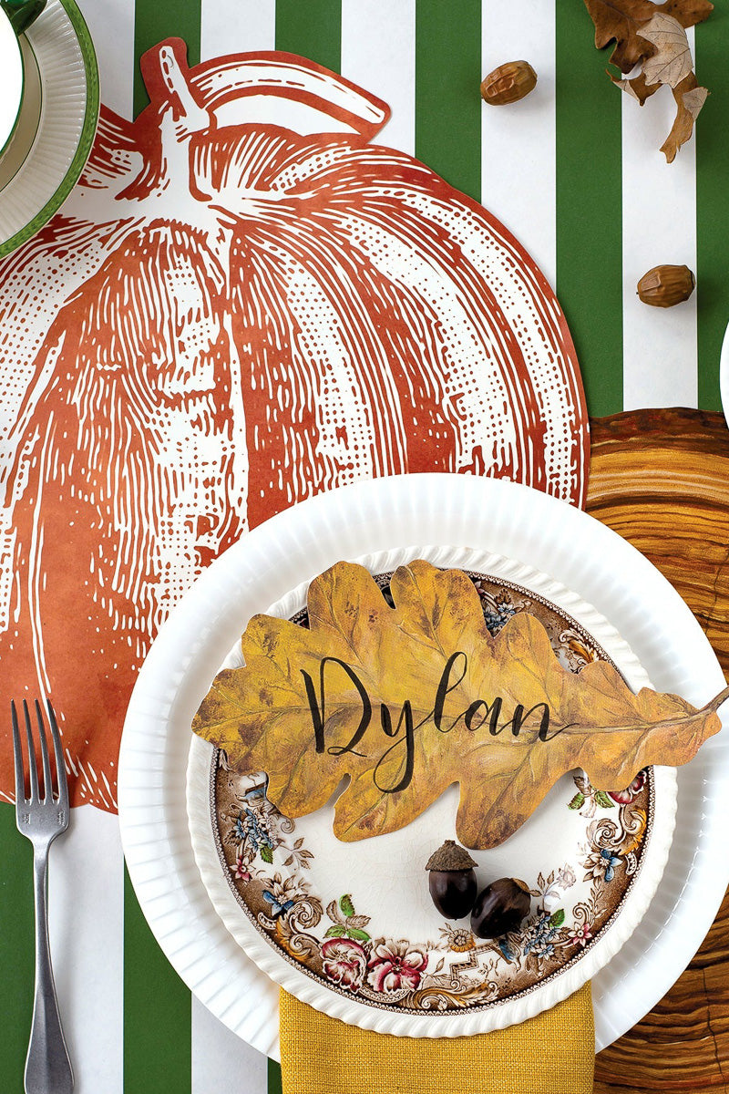 Hester & Cook Die-Cut Pumpkin Placemat