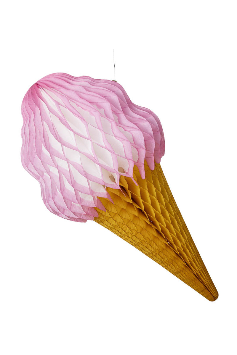 Hester & Cook Large Hanging Strawberry Ice Cream Cone