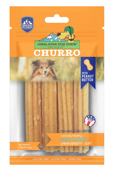 Himalayan Dog Chew | CHURRO | Peanut Butter