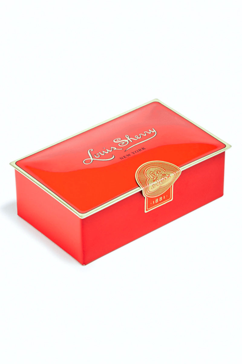 Louis Sherry 2-Piece Chocolate Tin Vreeland Red