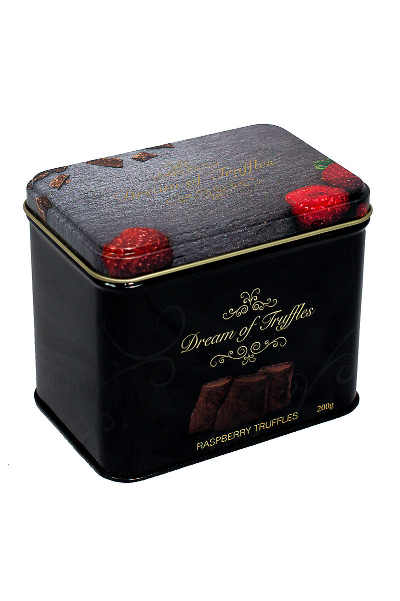 Dream of Truffles Raspberry Truffles Tin