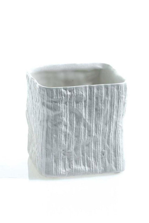 Pot, Linen Cube 4.25" X 4.25"