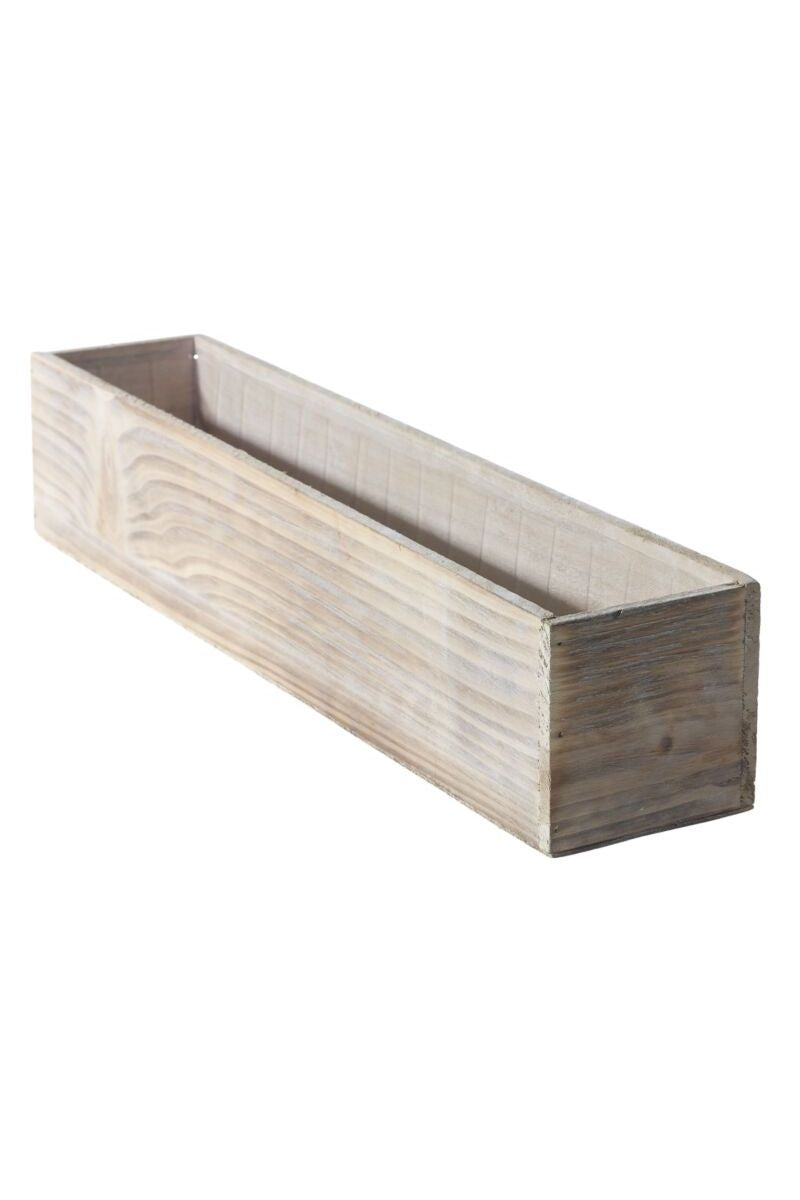 Woodland Planter White 20"x4"x4" Whitewash