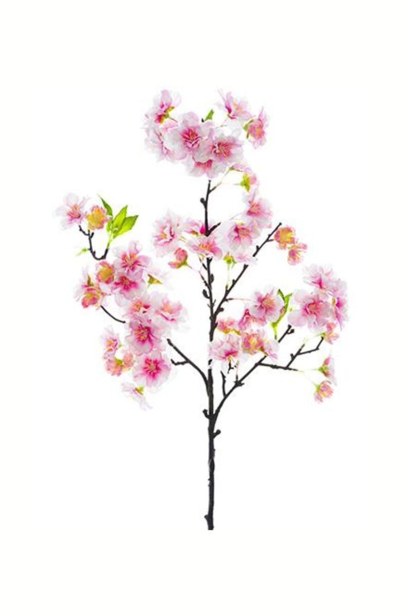 Faux Cherry Blossom Spray 18" Pink