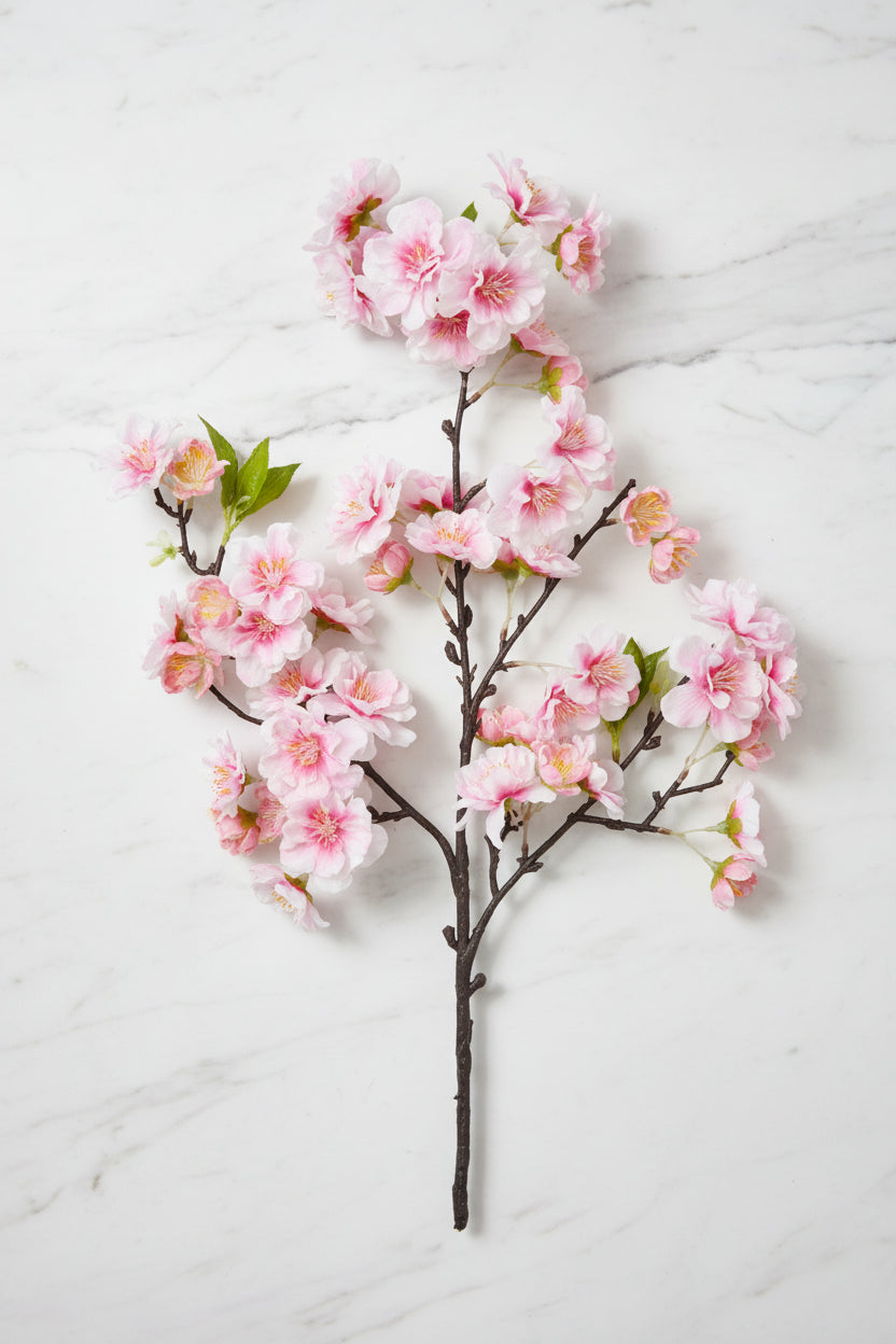 Faux Cherry Blossom Spray 18" Pink