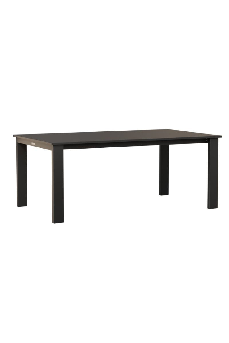 Berlin Gardens Berkley Expandable Table 42" x 72" Matte Black