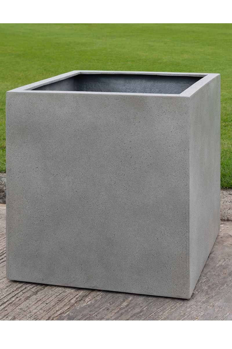 Campania Farnley Planter Square 24" Stone Grey Lite