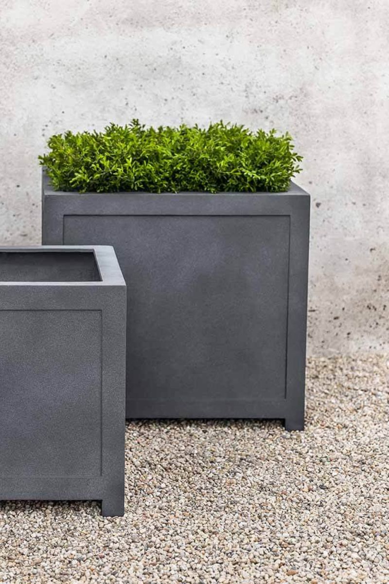Campania Oxford Planter Square Large English Lead Lite