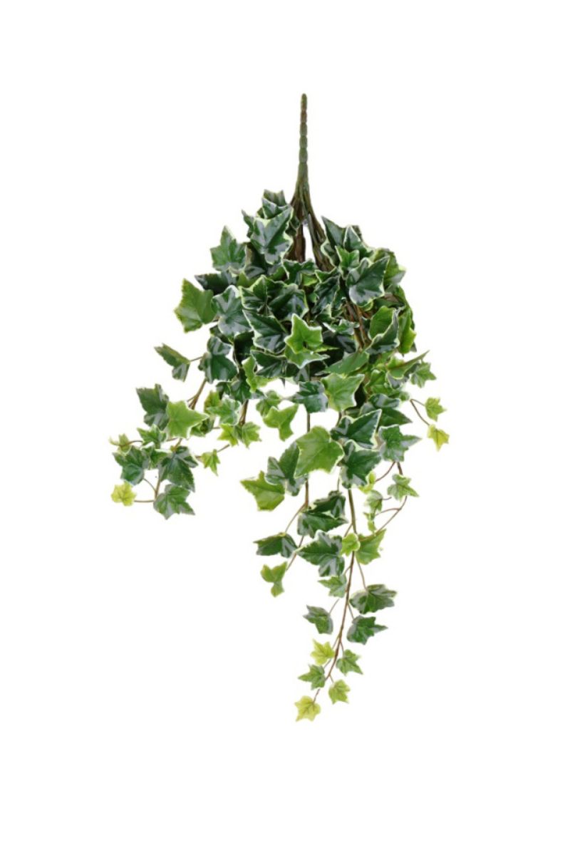 Faux Garden Ivy Hanging Bush 28" Variegated